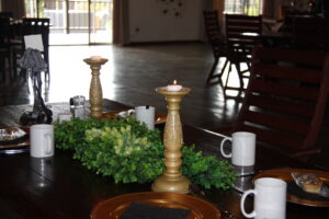 Decorated Table Setting in Panthera Hall